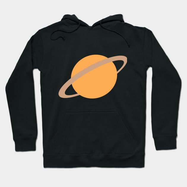 Planet Saturn Leans Left Hoodie by JeanGregoryEvans1